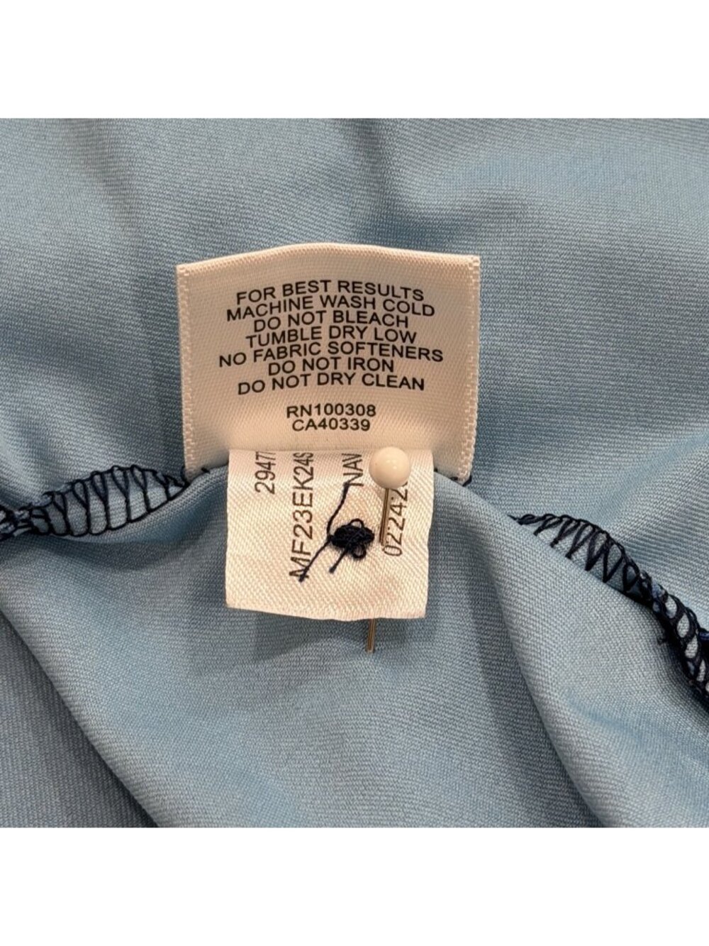 Peter Millar Summer Comfort Men Size L Polo Back To The Future Blue Short Sleeve - Picture 7 of 7